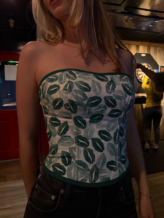 The Kiss Corset in Green